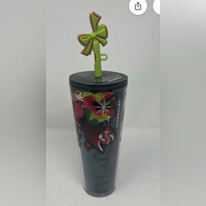 Starbucks 2023 Holiday Tumbler with Green Straw
